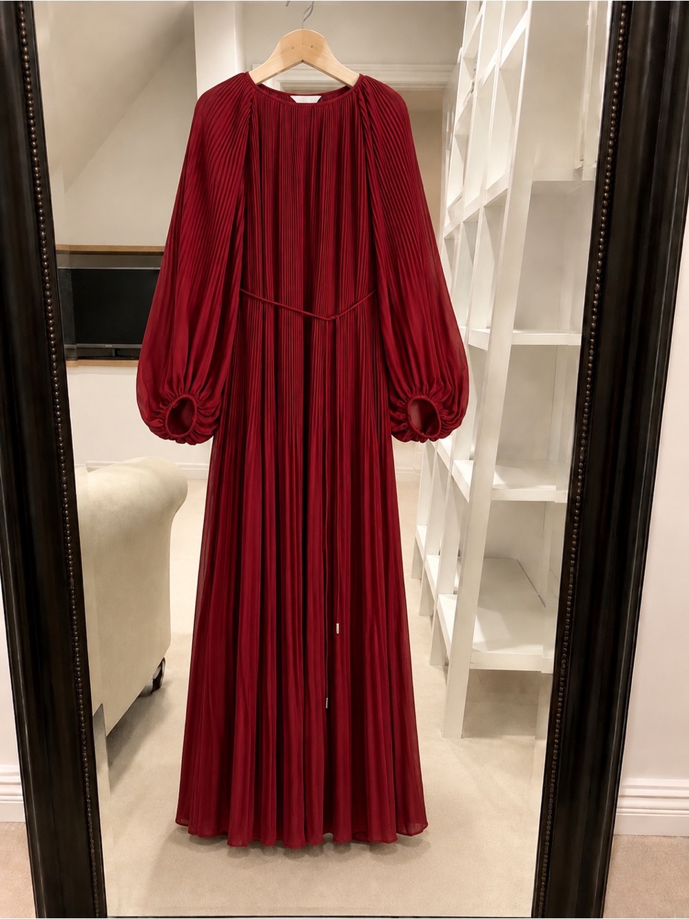Woman’s Long dress in Dark Red